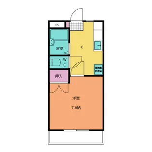 サンライズ笹部【1階】の間取り