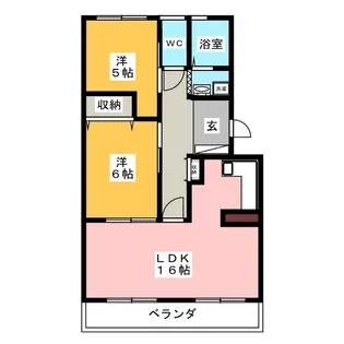 ジョイフル土橋【1階】の間取り