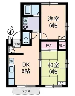 エステートピア・u7号棟【1階】の間取り