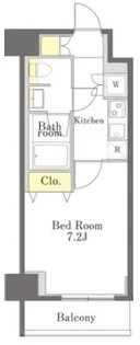 Dimus勝どき(ディームス勝どき)【2階】の間取り