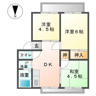 サンシティ城北I【2階】の間取り