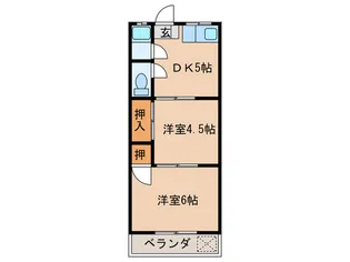 コーポ小路【2階】の間取り