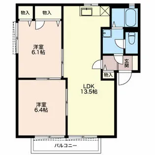 レーヴェン B【2階】の間取り