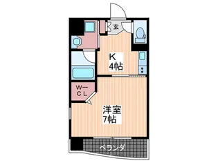 ルービンス十日市II【7階】の間取り