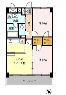 ハートヒルズ上大岡【3階】の間取り