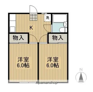カサ・アイレーネA棟【1階】の間取り
