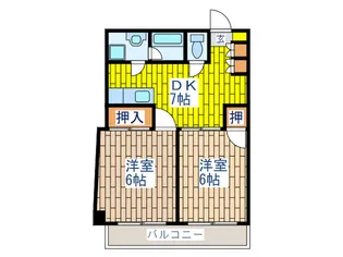池上セントラルビル【5階】の間取り