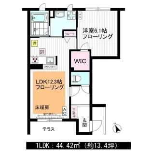 北山ヴィレッジ G【1階】の間取り