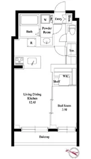 ルネサンス六本木プレミアムコート【3階】の間取り