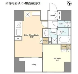 クレストコート日本橋人形町【13階】の間取り