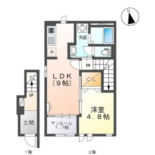 カナロアV【2階】の間取り