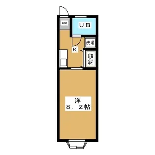 シャトレージュネス諏訪【1階】の間取り