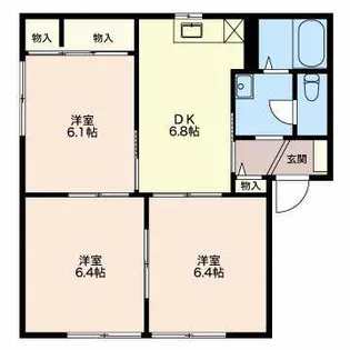 フレグランス ヨシヤ【1階】の間取り