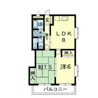 オレンジ ウッド【3階】の間取り