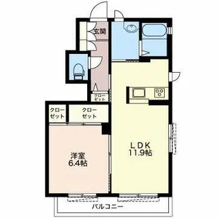 ルーチェ【1階】の間取り