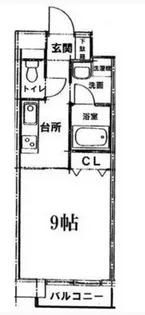 エアラウンズ桑田町【4階】の間取り
