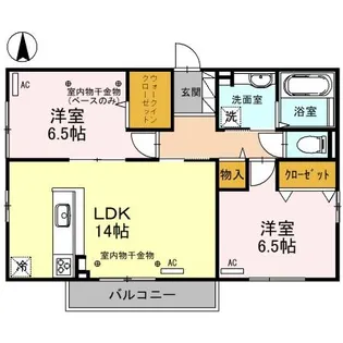 サントル駅西【3階】の間取り