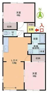 メゾンレスポワール【1階】の間取り