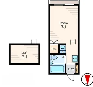 サント・ビラージ・ショウ【2階】の間取り