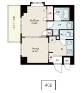 BRIS板橋志村【4階】の間取り