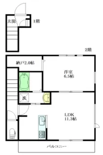 ブリックオー【2階】の間取り
