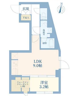 ウェルスクエア西大井【4階】の間取り