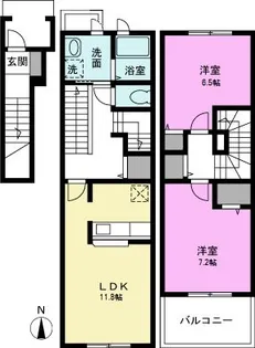 エテルノフィオーレA【2階】の間取り