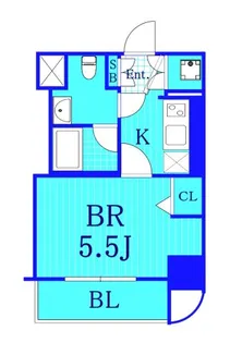 グリフィン横浜桜木町十番館【5階】の間取り