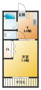 Sハイツ【2階】の間取り