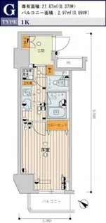 スカイコート新小岩【11階】の間取り