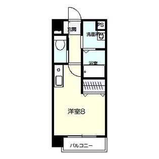 フロントハウス阿賀南II【4階】の間取り