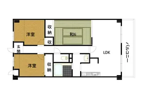 スカール富田公園【4階】の間取り
