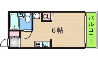 アネックス加賀屋【1階】の間取り