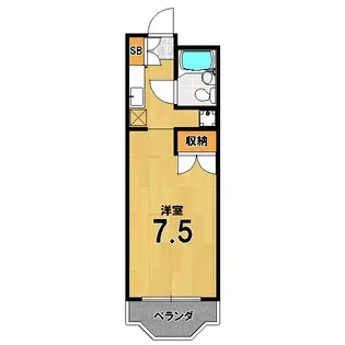 サンシティ共立【1階】の間取り