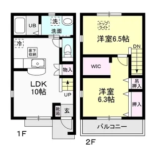 キャステルタウン ハイム IIIの間取り