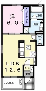 ヴィラ・プランドール II【1階】の間取り