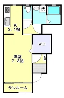 パルテンツァ新白河II B棟【1階】の間取り