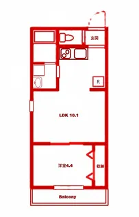 リブフラット【2階】の間取り