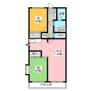 サンライト西新宿【4階】の間取り
