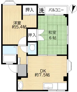 今井ハイツII【3階】の間取り