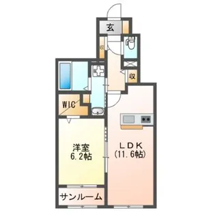 スペチアーレ トレ【1階】の間取り