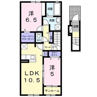 アプローチI【2階】の間取り