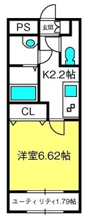 コンドミニオパシオ【2階】の間取り