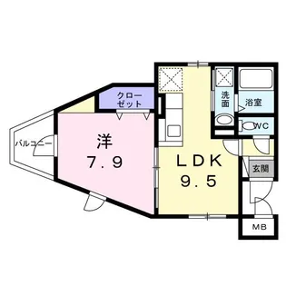 ヴァンベェール27【4階】の間取り