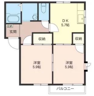 Shamaison カモミール【1階】の間取り