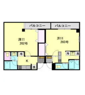 ウエスト島立【2階】の間取り