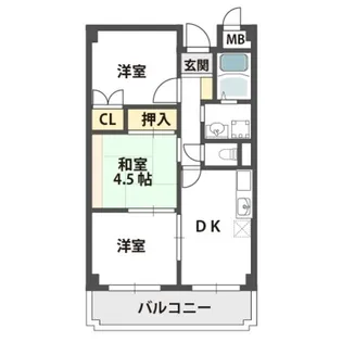 リヴェールド和泉【3階】の間取り