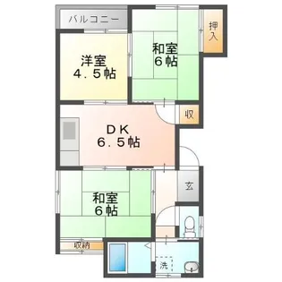 コーポ山崎【2階】の間取り