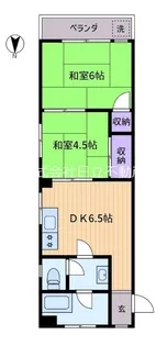 代田橋コーポラス【2階】の間取り