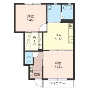グロリアスヒルC【1階】の間取り